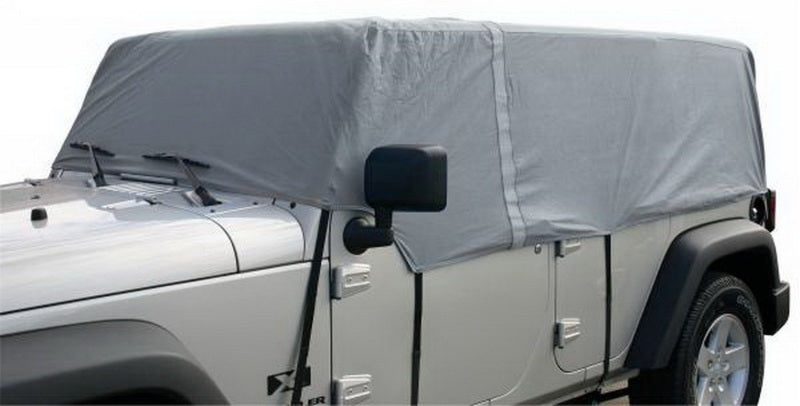 Rampage 2007-2018 Jeep Wrangler(JK) Unlimited Car Cover 4 Layer - Grey Car Covers Rampage