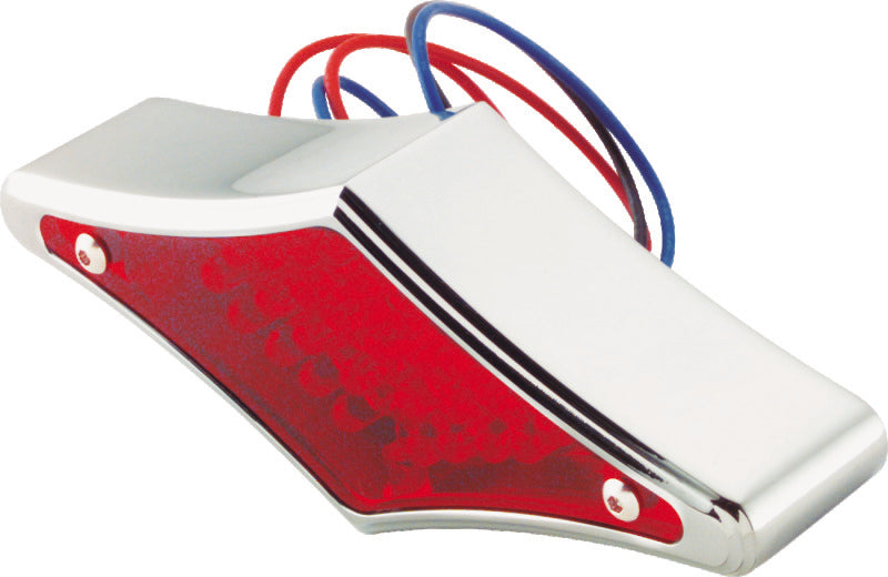 Bikers Choice Chrome Diamond LED Taillight Red Lens Universal Custom Tail Lights Bikers Choice