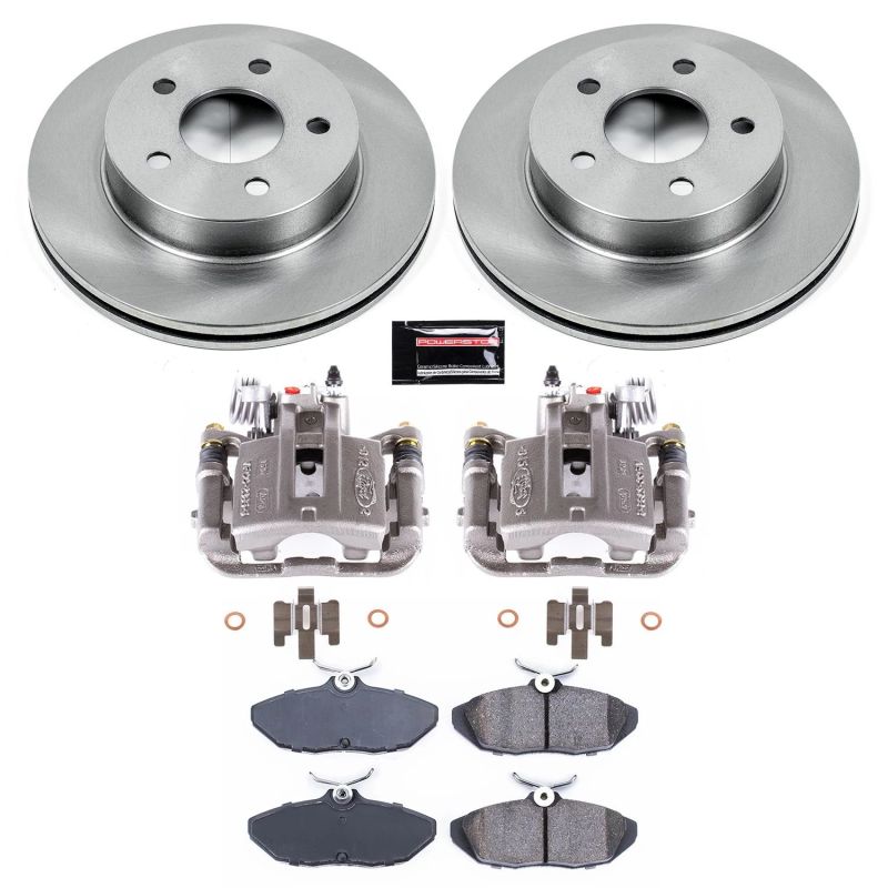 Power Stop 93-97 Ford Thunderbird Rear Autospecialty Brake Kit w/Calipers Brake Kits - OE PowerStop