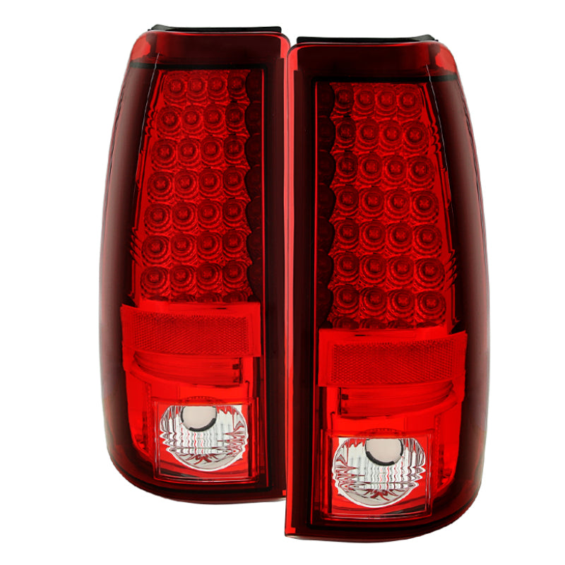 Spyder Chevy Silverado 1500 03-06 (Not Fit Stepside)LED Tail Lights Red Clear ALT-YD-CS03-LED-RC Tail Lights SPYDER