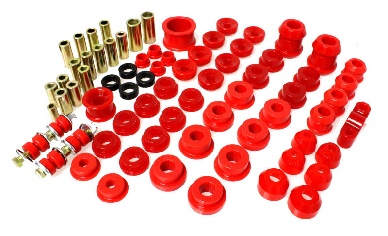 Energy Suspension 92-95 Honda Civic/CRX / 93-97 Honda Del Sol (including VTEC) Red Hyper-Flex Master Bushing Kits Energy Suspension