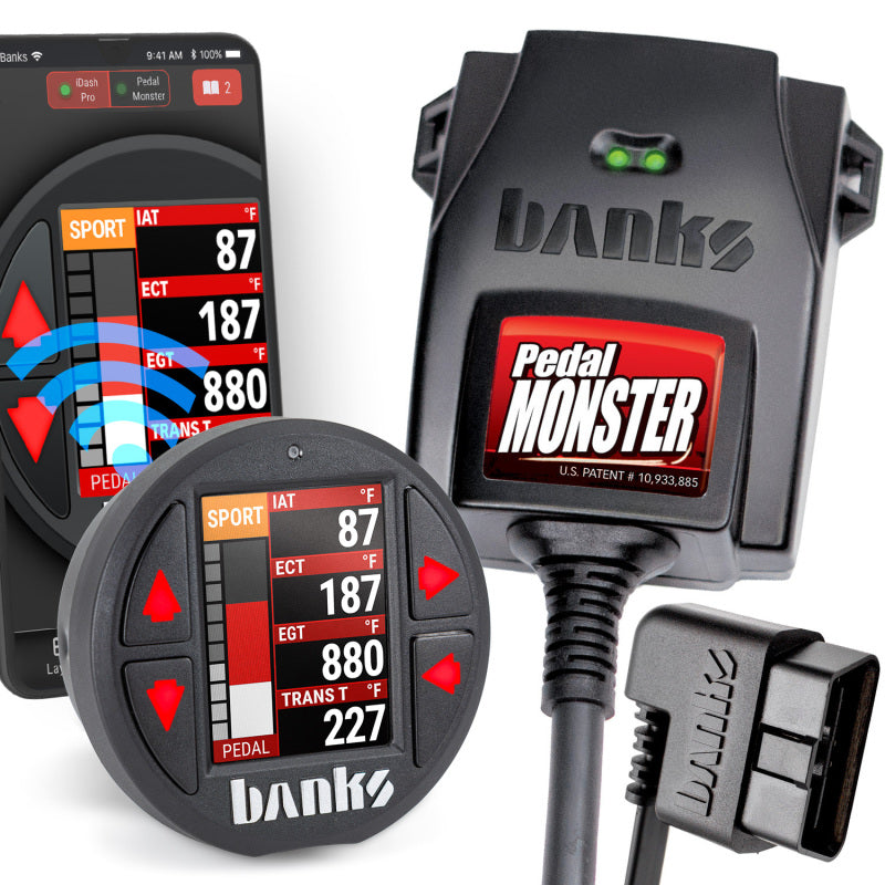 Banks Power Pedal Monster Kit TE Connectivity MT2 6 Way With iDash Pro Throttle Controllers Banks Power
