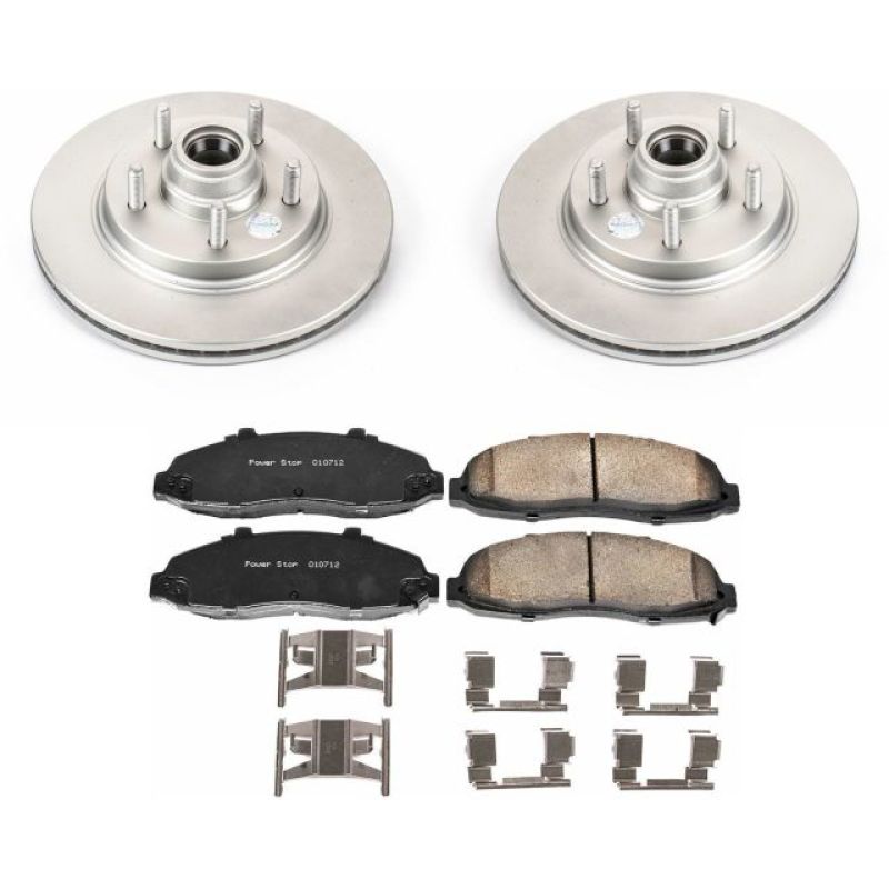 Power Stop 00-03 Ford F-150 Front Z17 Evolution Geomet Coated Brake Kit Brake Kits - Performance Blank PowerStop