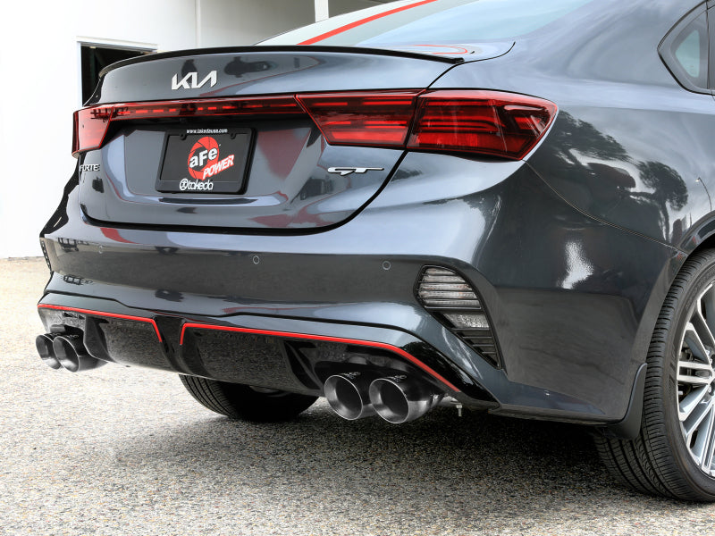 aFe 22-24 Kia Forte GT 1.6L 3in-2.5in 304 Stainless Steel Axle-Back Exhaust w/ Polished Tips Axle Back aFe