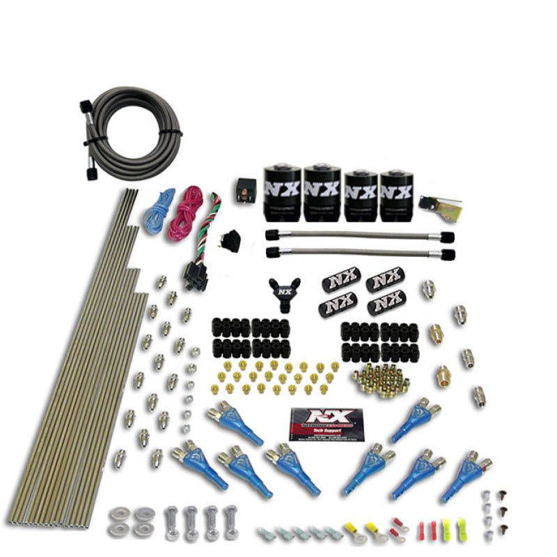 Nitrous Express 8 Cyl Shark Direct Port 4 Solenoids Nitrous Kit (200-600HP) w/o Bottle Nitrous Systems Nitrous Express