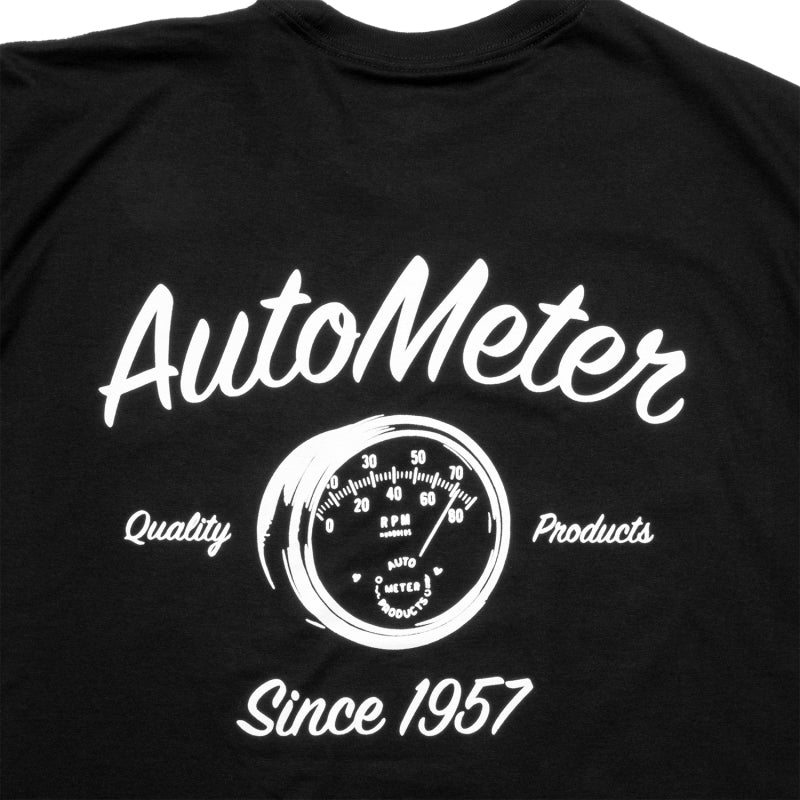 Autometer Vintage T-Shirt Black Large Headwear AutoMeter