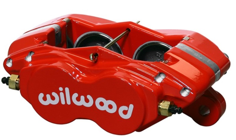 Wilwood Caliper-Forged Dynalite-M-Red 1.75in Pistons 1.25in Disc Brake Calipers - Perf Wilwood