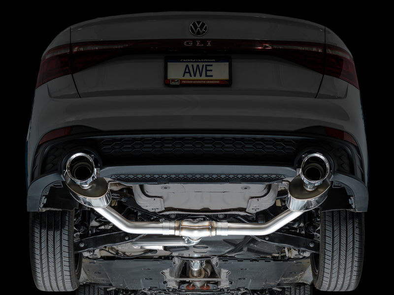 AWE Tuning 22-25 Volkswagen Jetta GLI Touring Edition Exhaust - Chrome Silver Tips Catback AWE Tuning