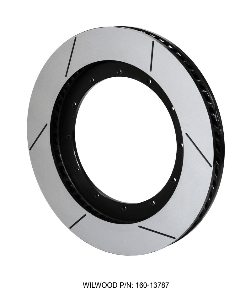 Wilwood Rotor-GT60 SPC-37-RH-BLK 16.00 x 1.50 - 12 on 9.75in Brake Rotors - 2 Piece Wilwood