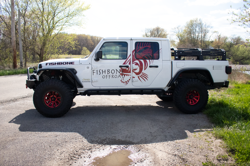 Fishbone Offroad 2018+ Jeep Wrangler JL/JLU/2020+ Gladiator JT Steel Front Fender Flares - Black Fender Flares Fishbone Offroad