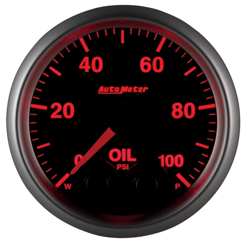 Autometer Elite 52mm Oil Pressure Peak and Warn Gauge w/ Electonic Control Gauges AutoMeter