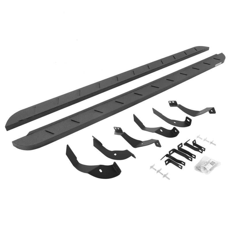 Go Rhino 15-19 GMC Sierra 2500/3500HD CC Dsl RB10 Slim Running Boards Kit (w/Brackets) - Bedliner Ct Running Boards Go Rhino