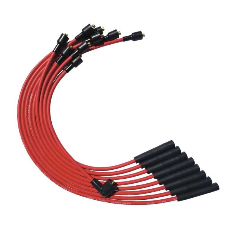Moroso SB Chrysler Mopar 273/318/340/360 Str Plug Boots Non-HEI Ultra Spark Plug Wire Set - Red Spark Plug Wire Sets Moroso