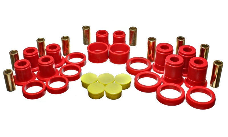 Energy Suspension 02-07 GM SUV Red Rear End Control Arm Bushing Set Bushing Kits Energy Suspension