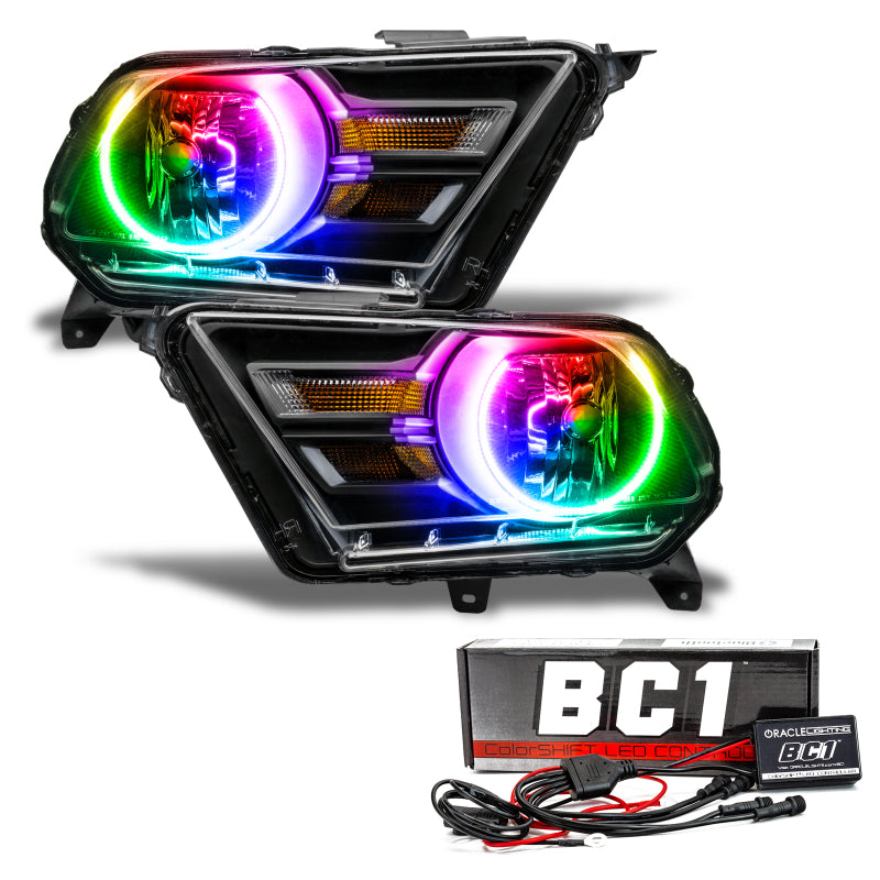 Oracle 10-14 Ford Mustang HL (Non-HID) - ColorSHIFT w/ BC1 Controller Headlights ORACLE Lighting
