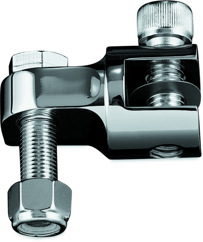 Kuryakyn 1-1/4in Stirrup Heel Rest Extenders Chrome Footpegs Kuryakyn