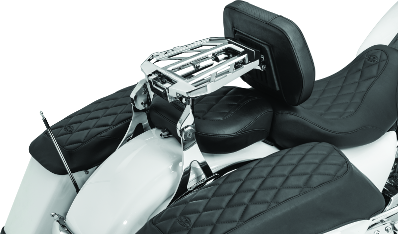 Kuryakyn Neo Driver & Passenger Backrest Chrome Seats Kuryakyn