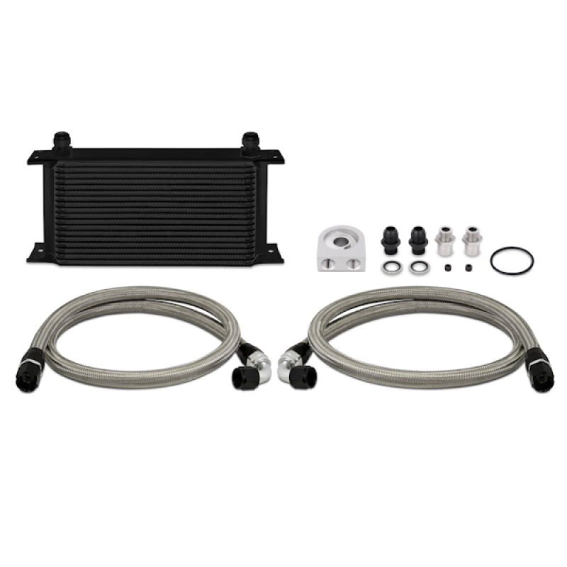 Mishimoto Universal 19 Row Oil Cooler Kit - Black Oil Coolers Mishimoto