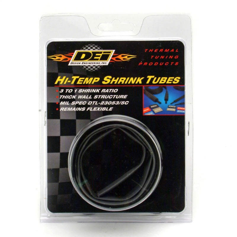 DEI Hi-Temp Shrink Tube 12mm x 4ft - Black Heat Shrink DEI