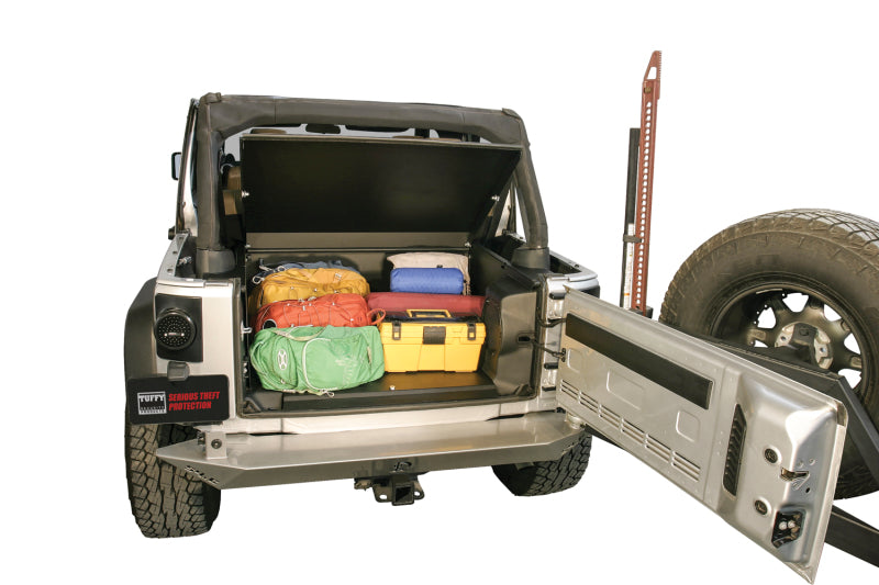 Tuffy Jk 2011+ Deluxe Security Deck Enclosure- Black Cargo Boxes & Bags Tuffy Products
