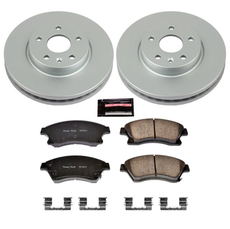 Power Stop 11-15 Chevrolet Cruze Front Z17 Evolution Geomet Coated Brake Kit Brake Kits - Performance Blank PowerStop