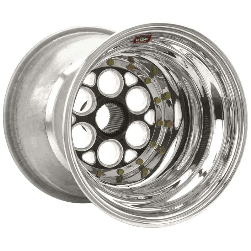 Weld Magnum Sprint 15x15 / 42-Spline / 6in. BS Black Wheel - Inner Beadlock / No Cover Wheels - Forged Weld