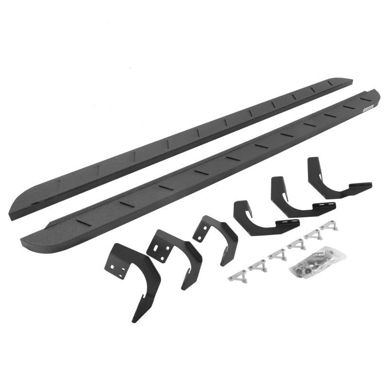Go Rhino 15-22 Ram 1500 CC 4DR (Clssc Bdy) RB10 Slim Running Boards Kit (w/Brackets) - Bedliner Coat Running Boards Go Rhino