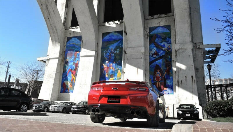 Corsa 2016-24 Chevy Camaro SS 6.2L Xtreme+ 2.75in Cat-Back Dual Rear Exit w/ Twin 4in Black PVD Tips Catback CORSA Performance