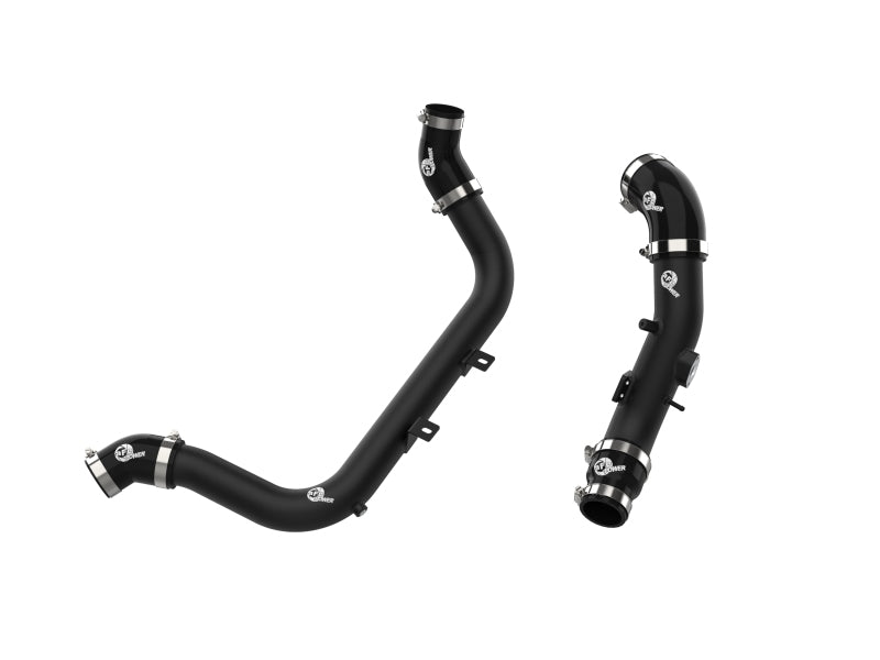 aFe BladeRunner Aluminum Hot and Cold Charge Pipe Kit Black 17-20 Hyundai Elantra GT L4-1.6L (t) Intercoolers aFe