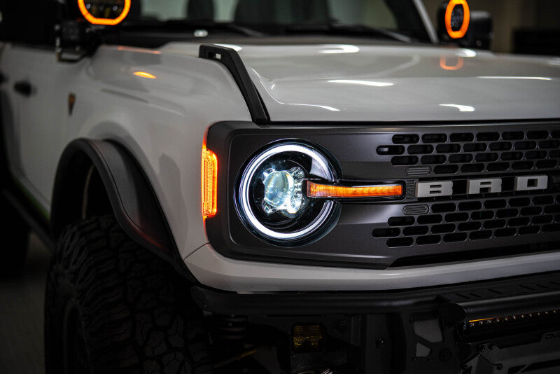 DV8 Offroad 2021-2025 Ford Bronco Black Headlights Headlights DV8 Offroad