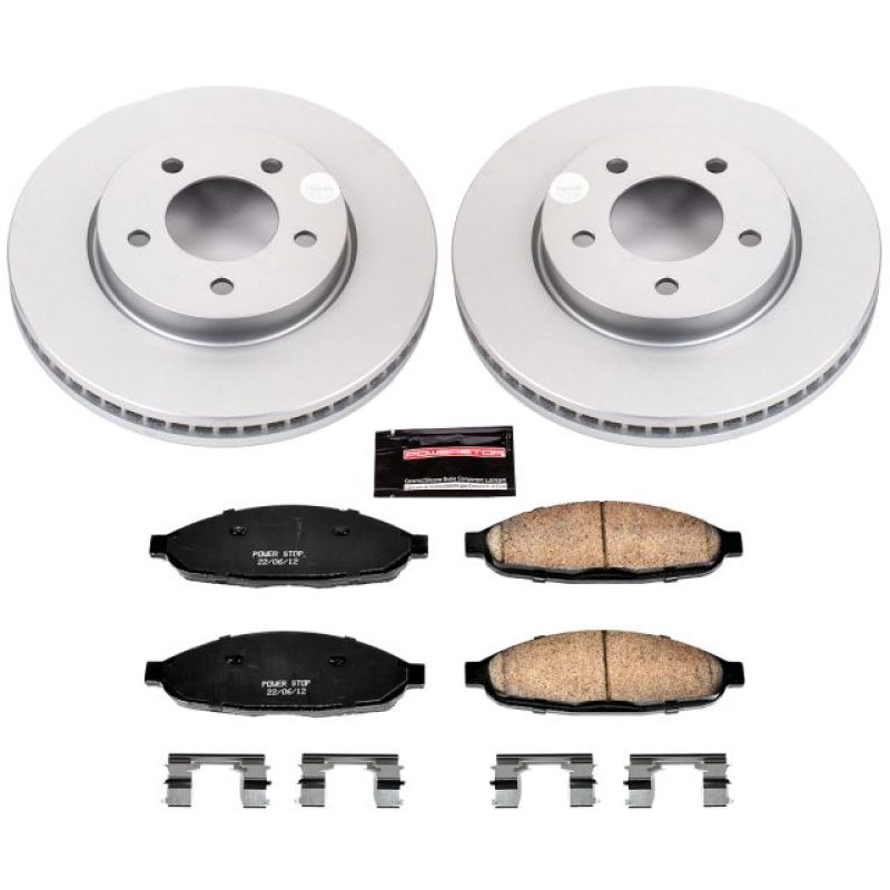 Power Stop 04-08 Chrysler Pacifica Front Z17 Evolution Geomet Coated Brake Kit Brake Kits - Performance Blank PowerStop