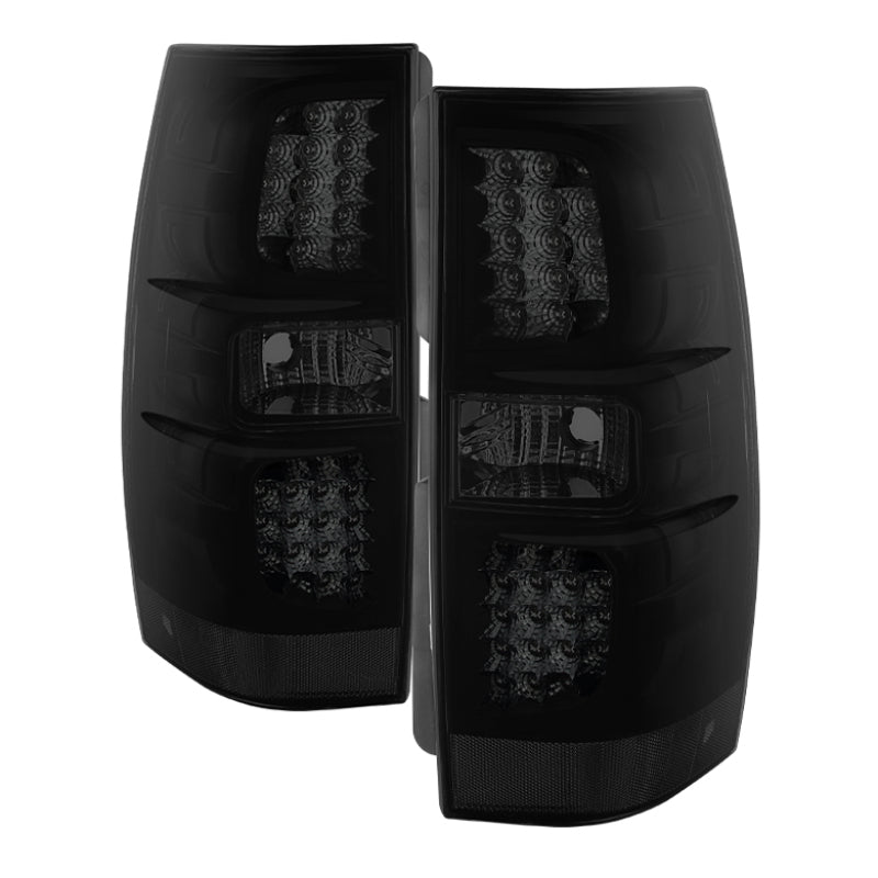 xTune Mc Yukon/Yukon Denali 07-14 LED Tail Lights Black Smoked ALT-JH-CSUB07-LED-G2-BSM Tail Lights SPYDER