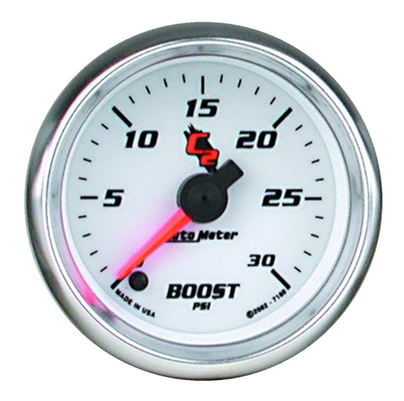 Autometer C2 52mm 30 PSI Electronic Boost Gauge Gauges AutoMeter