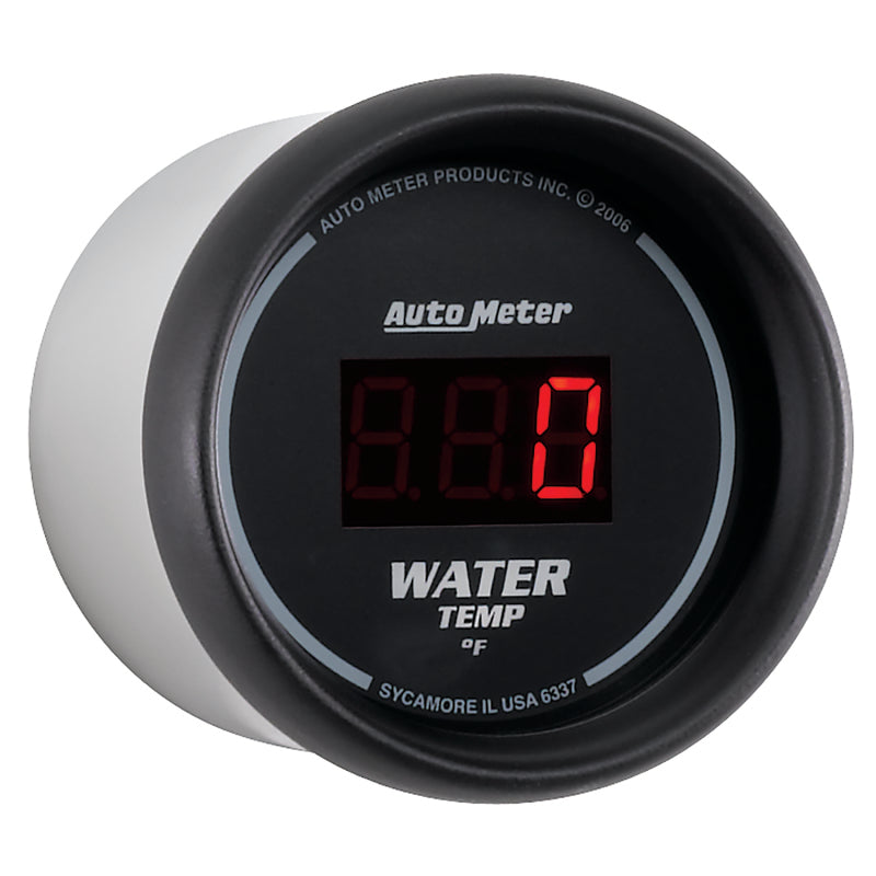 Autometer Black 0-300 F Digital Water Temp Gauge Gauges AutoMeter