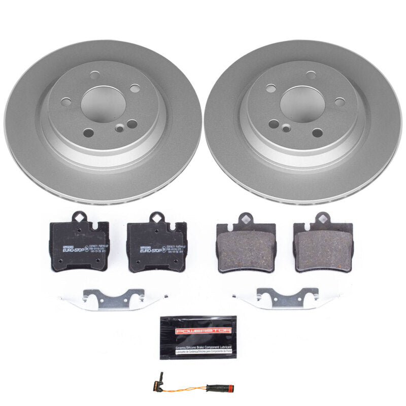 Power Stop 00-02 Mercedes-Benz S430 Rear Euro-Stop Brake Kit Brake Kits - OE PowerStop
