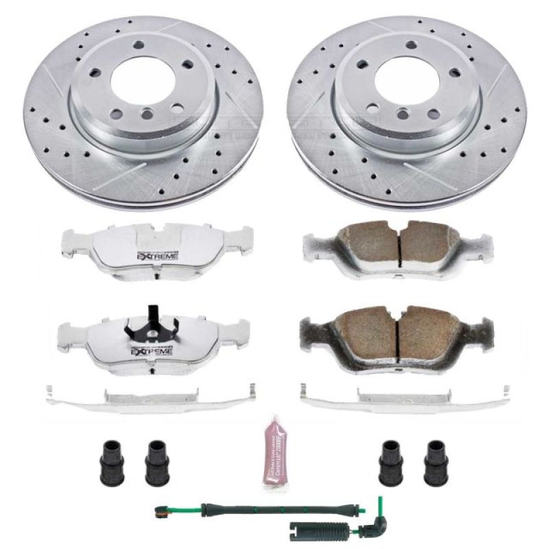 Power Stop 01-05 BMW 325xi Front Z26 Street Warrior Brake Kit Brake Kits - Performance D&S PowerStop