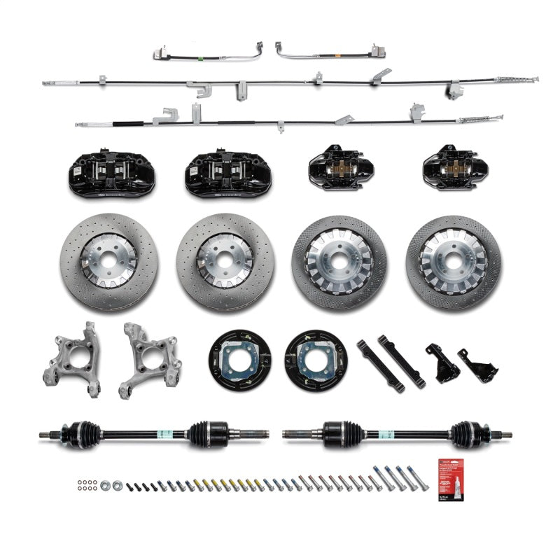 Ford Racing 15-21 Mustang GT/ 2.3L EcoBoost GT350R Brake Upgrade Kit - Black Big Brake Kits Ford Racing