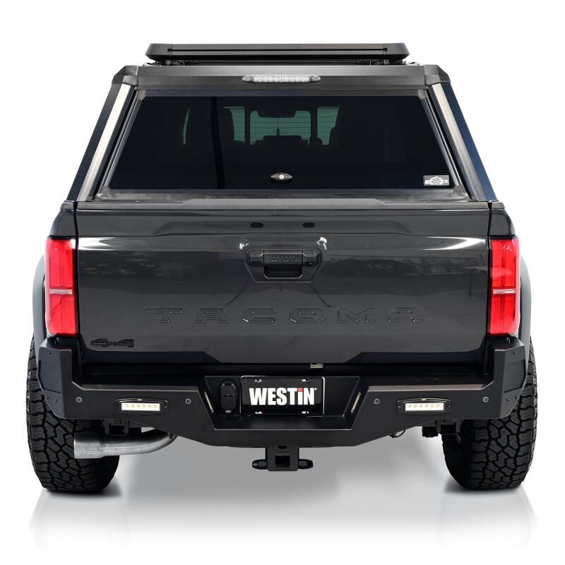 Westin 2024 Toyota Tacoma Pro-Series Rear Bumper - Textured Black Bumpers - Steel Westin