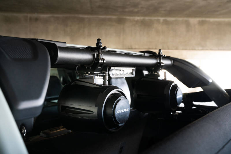 DV8 Offroad 21-22 Ford Bronco 4dr Rear Speaker & Light Mount Bar Light Mounts DV8 Offroad