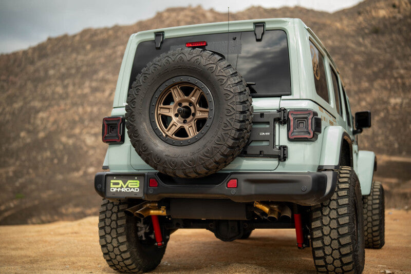 DV8 Offroad 18-25 Jeep Wrangler JL Spare Tire Carrier Chase Racks DV8 Offroad
