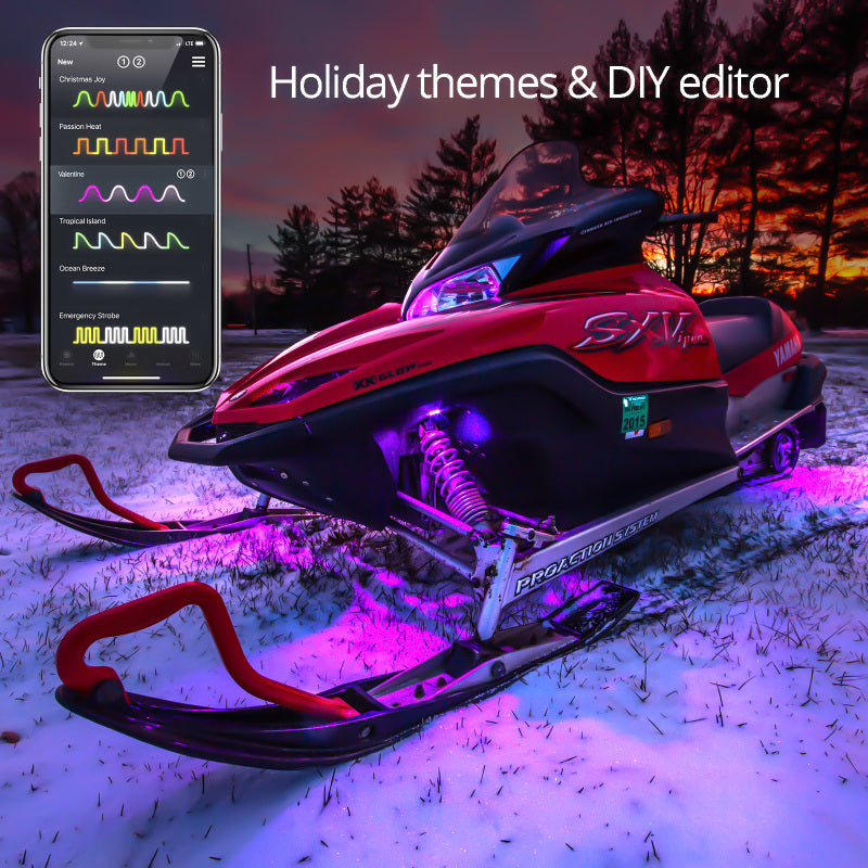 XK Glow LED Snowmobile Accent Light Kits XKchrome Smartphone App (Standard) Light Accessories and Wiring XKGLOW