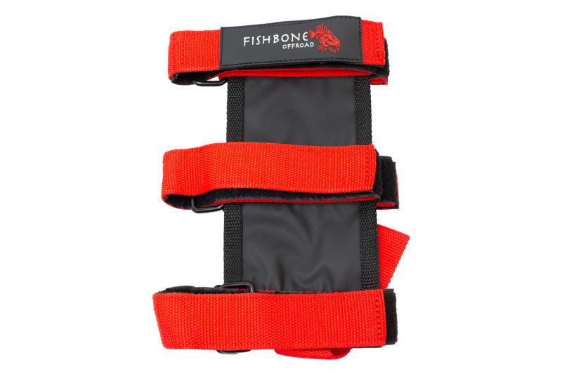 Fishbone Offroad Padded Roll Bar Red Fire Extinguisher Holder Fire Safety Fishbone Offroad