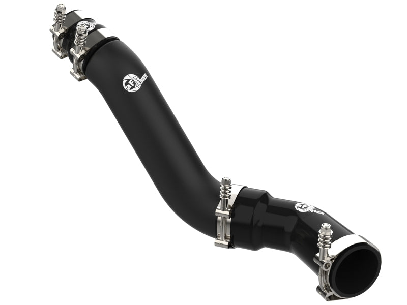 aFe 16-19 RAM 1500 V6 3.0L (TD) BladeRunner 3in Aluminum Hot Charge Pipe - Black Intercoolers aFe