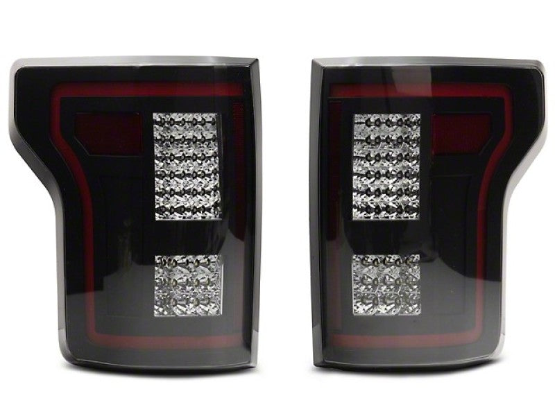 Raxiom 15-17 Ford F-150 w/Non-BLIS LED Tail Lights Sequential Turn Signals- Blk Hsng (Smoked Lens) Tail Lights Raxiom