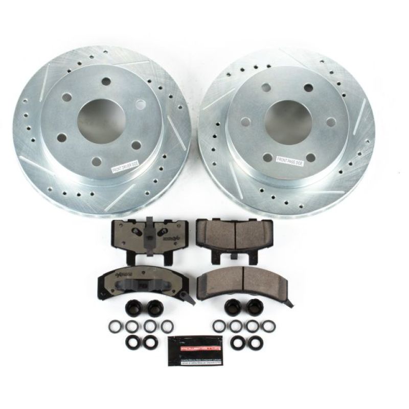 Power Stop 99-00 Cadillac Escalade Front Z36 Truck & Tow Brake Kit Brake Kits - Performance D&S PowerStop