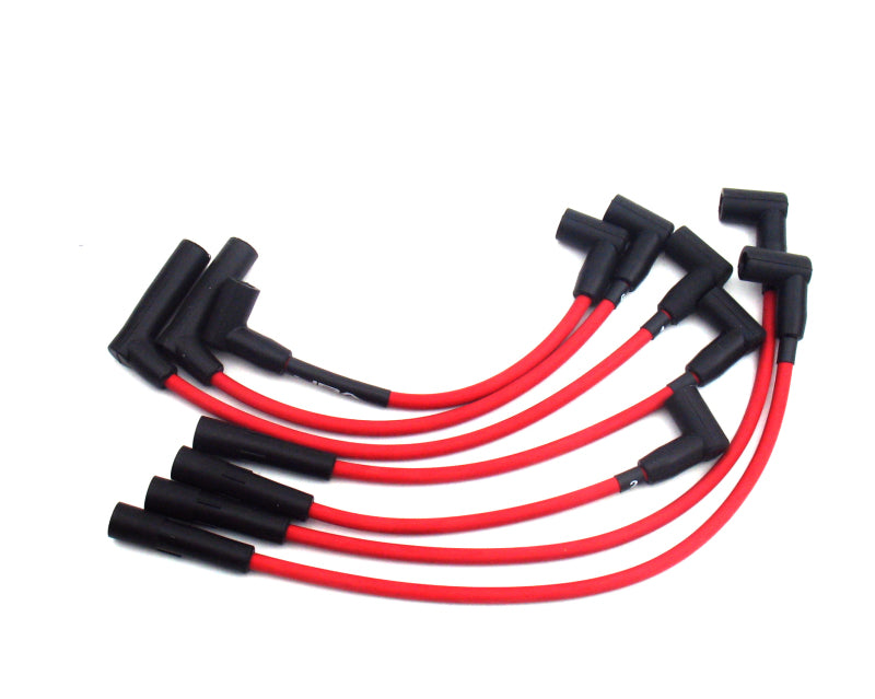 JBA 91-00 Jeep 4.0L Ignition Wires - Red Spark Plug Wire Sets JBA