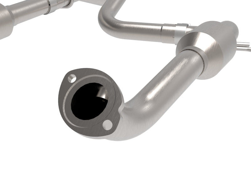 aFe Toyota Tacoma 16-17 V6-3.5L Twisted Steel Y-Pipe w/ Cat X Pipes aFe