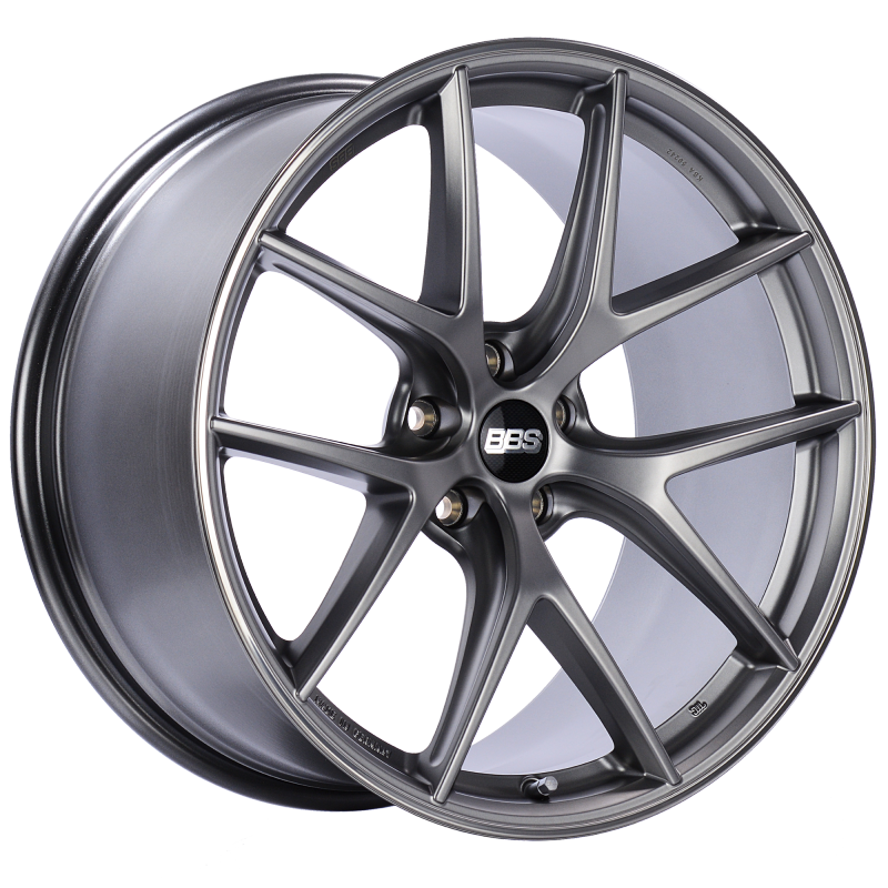 BBS CI-R 20x10 5x112 ET25 Platinum Silver Polished Rim Protector Wheel -82mm PFS/Clip Required Wheels - Cast BBS