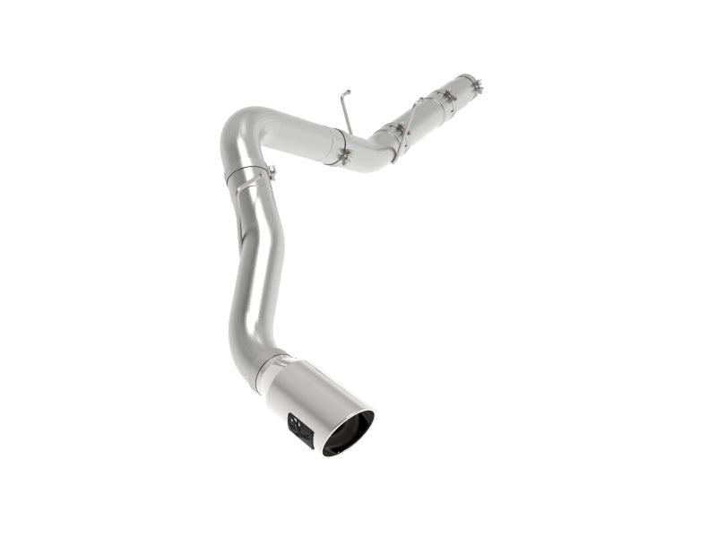 aFe ATLAS 5in DPF-Back Alum Steel Exhaust System w/Polished Tip 19-20 Ram Diesel Trucks L6-6.7L (td) DPF Back aFe
