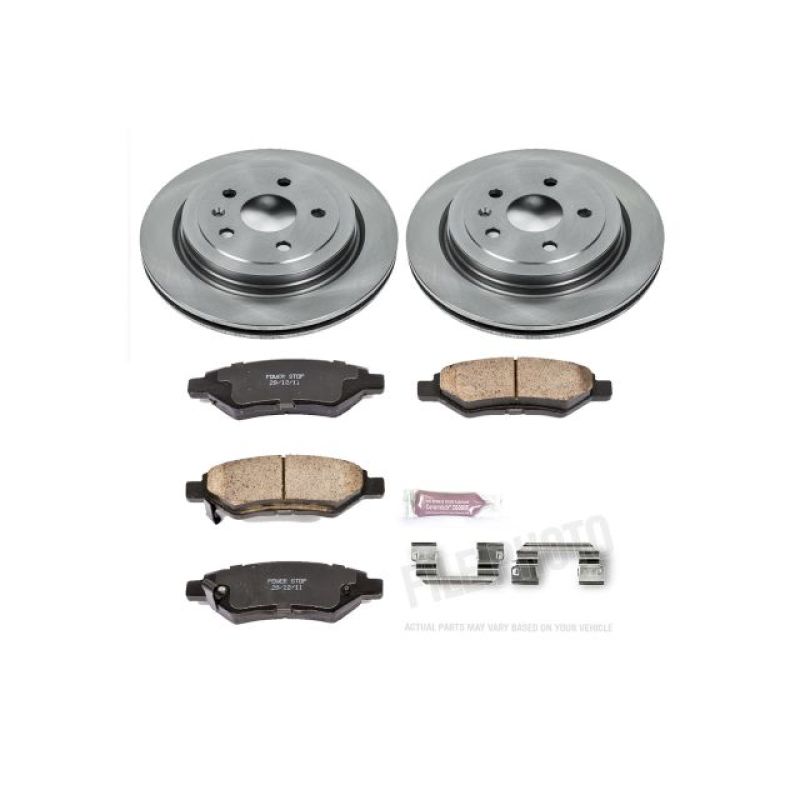 Power Stop 08-14 Cadillac CTS Rear Autospecialty Brake Kit Brake Kits - OE PowerStop